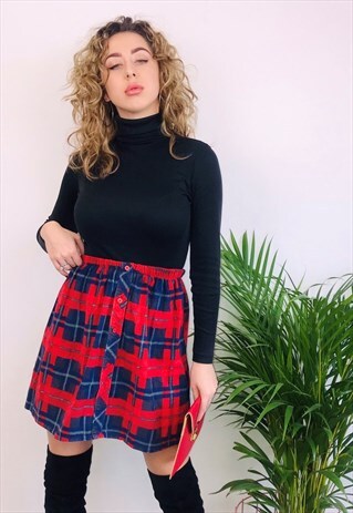 VINTAGE REWORKED BUTTON SKIRT