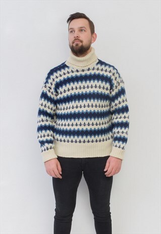 BJARKE STRIK VINTAGE MEN'S UK 44 JUMPER PULLOVER SWEATER