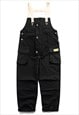 UTILITY OVERALLS CARGO POCKET PLAYSUIT RETRO DUNGAREES BLUE