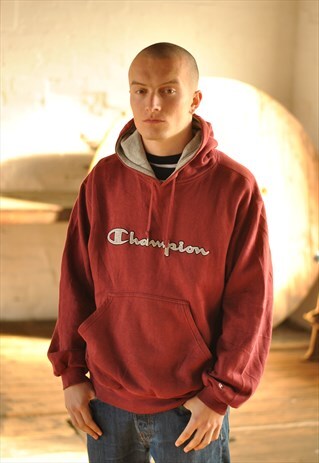 90S CHAMPION SPELL OUT HOODIE