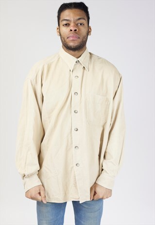 VINTAGE 90S CREAM CORD SHIRT
