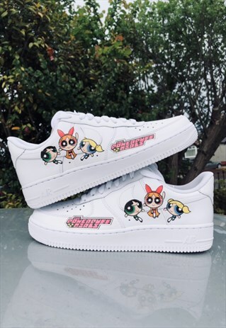 POWER PUFF GIRLS NIKE CUSTOM AIR FORCE 1 - UNISEX