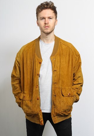 VINTAGE SUEDE BOMBER JACKET