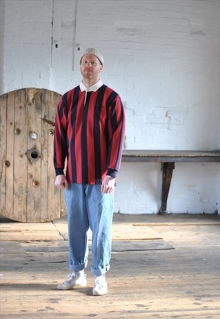 RARE 90S POLO JEANS RALPH LAUREN RUGBY SHIRT