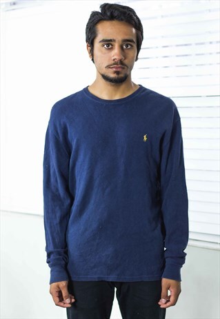 VINTAGE POLO RALPH LAUREN T-SHIRT LOGO 90S M 11.3