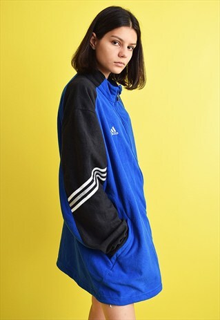 90'S RETRO ADIDAS VARSITY ATHLEISURE SPORTS FLEECE JACKET