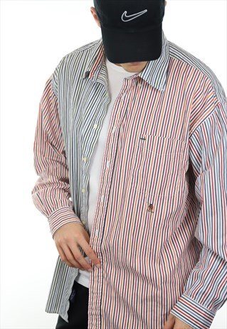 VINTAGE TOMMY HILFIGER CREST LOGO STRIPED SHIRT