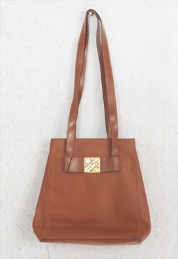 Vintage brown NINA RICCI leather bag