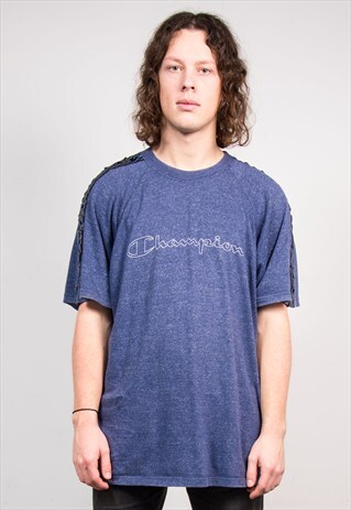 90'S VINTAGE BLUE CHAMPION T-SHIRT