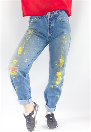 VINTAGE 501 LEVI'S BARBIE FESTIVAL JEANS