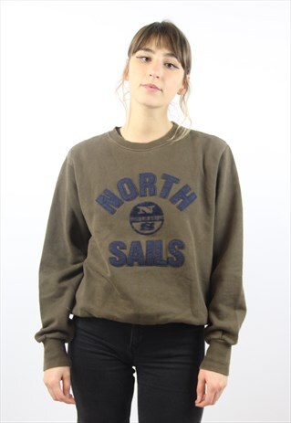 VINTAGE NORTH SAILS BROWN SWEATSHIRT