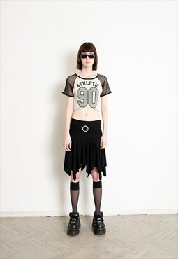 Vintage Y2K Crop Top Printed