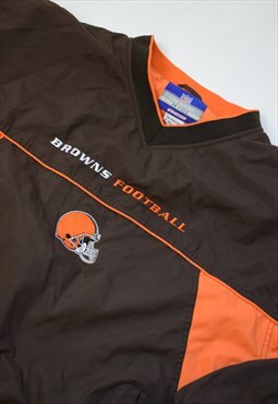 Vintage 90s Reebok NFL Brown & Orange Browns Football Jumper