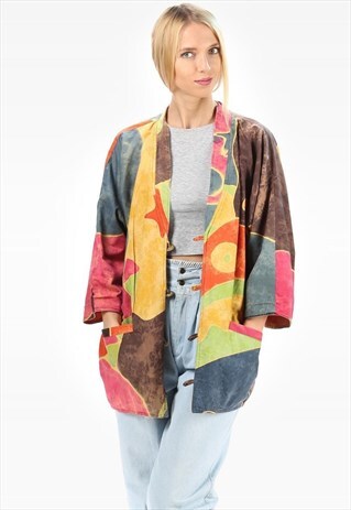 VINTAGE BOHO FESTIVAL JACKET OVERSIZED