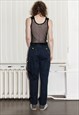 VINTAGE Y2K ICONIC OVERSIZED CARGO TROUSERS IN NAVY BLUE
