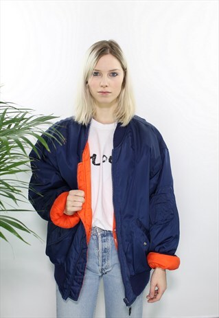 MA1 BLUE FLIGHT BOMBER JACKET