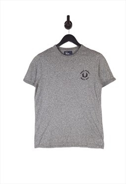 Men's Fred Perry Short Sleeve T-Shirt In Grey Size Medium