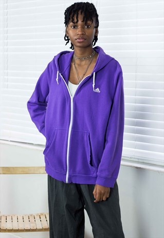 VINTAGE ADIDAS HOODIE SWEATSHIRT LOGO 90S XL 17.5