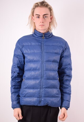 BEST COMPANY MENS VINTAGE PADDED JACKET LARGE BLUE 90S