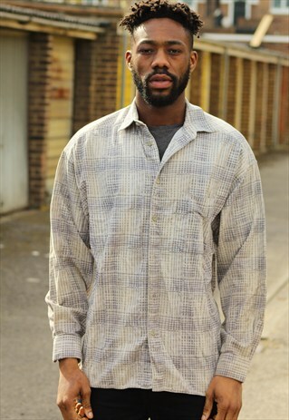 VINTAGE // EARLY 90'S // CORD STYLE SHIRT