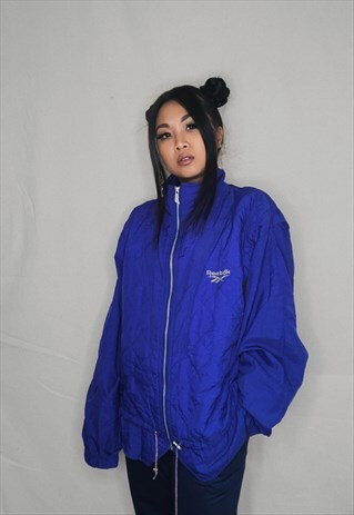 VINTAGE REEBOK SPORTS TRACKSUIT TOP WINDBREAKER JACKET