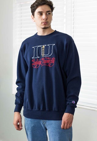 VINTAGE CHAMPION SWEATSHIRT UNIVERSITY LOGO 90S XL 20.7