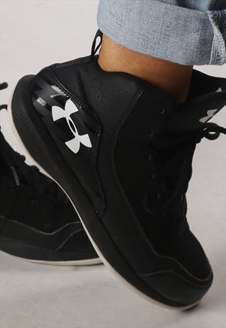 UNDER ARMOUR HI TOPS TRAINERS UK 5.5, US 6Y (HBG)