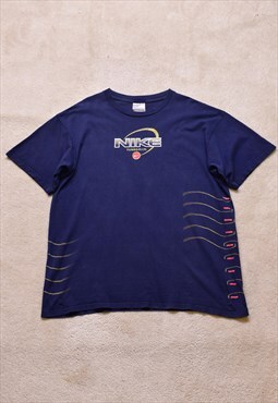 Vintage OG 00s Nike TN Navy Print T Shirt