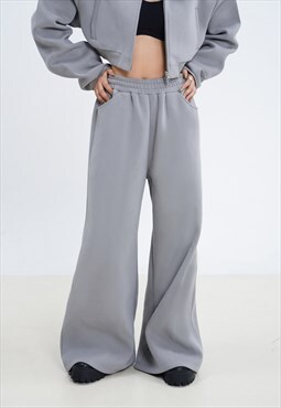 Women's Design thick gray suit pants A VOL.2
