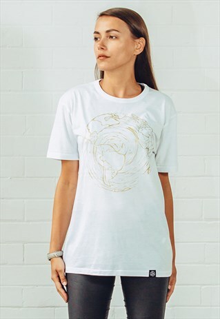 KINTSUGI PREMIUM WHITE BAMBOO & ORGANIC COTTON T-SHIRT