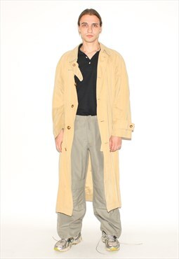 Vintage 90s classic trench coat in sand beige