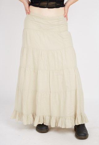 VINTAGE BEIGE BENETTON SKIRT