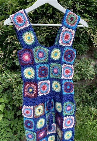 GRANNY SQUARE CROCHET DRESS