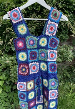 Granny Square Crochet Dress 