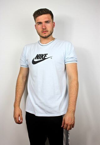 90'S RETRO PALE BLUE T-SHIRT