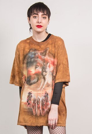 VINTAGE 90'S WOLF T-SHIRT