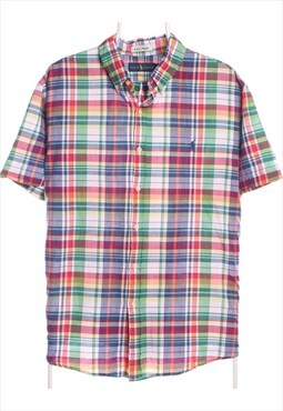 Vintage 90's Ralph Lauren Shirt Short Sleeve Button Up Plain