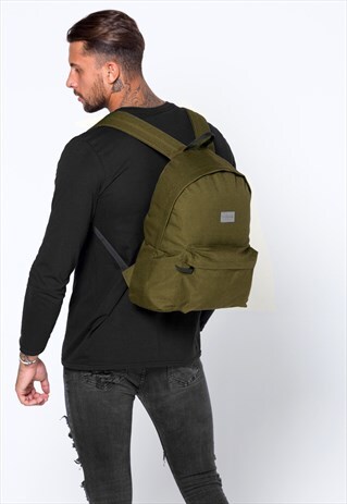 54 FLORAL RUCKSACK BACKPACK BAG - KHAKI GREEN
