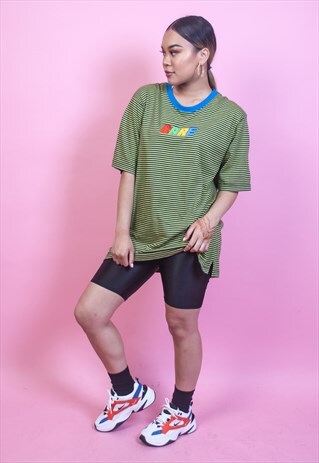 RARE 90'S STRIPED OVERSIZED T SHIRT