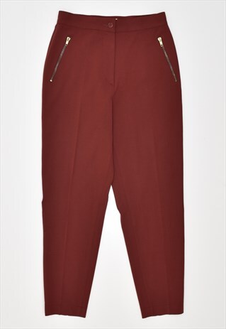 VINTAGE 00'S Y2K ICEBERG TROUSERS SLIM CASUAL MAROON