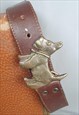 Brown scotty dog belt