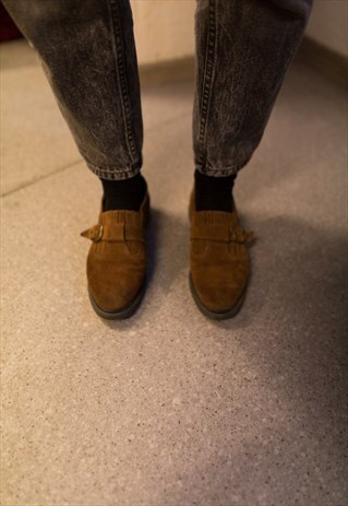 VINTAGE 70'S BROWN SUEDE SHOES