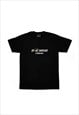Black Logo Graphic Heavy Cotton T shirt tee Unisex 