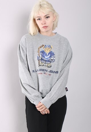 VINTAGE POLO RALPH LAUREN POLO BEAR SWEATSHIRT