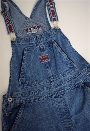 VINTAGE 90S B.U.M EQUIPMENT BLUE DENIM DUNGAREES