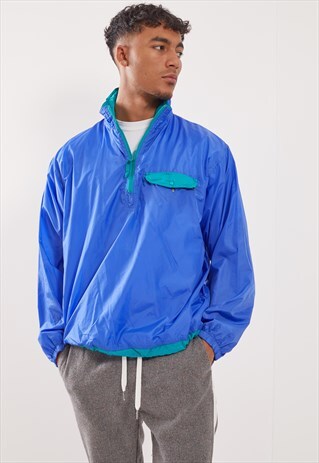 VINTAGE 1/4 ZIP WINDBREAKER JACKET