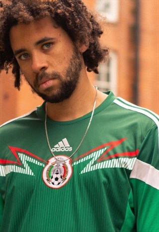 VINTAGE MEXICO ADIDAS FOOTBALL SHIRT IN GREEN