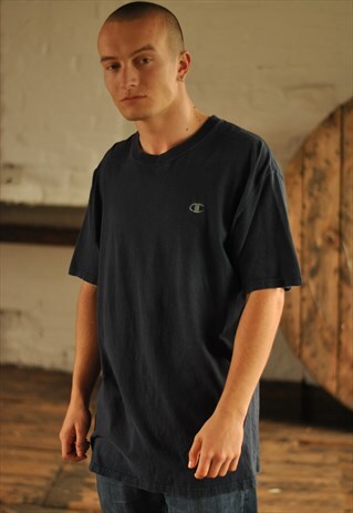 VINTAGE CHAMPION LOGO RINGER TSHIRT