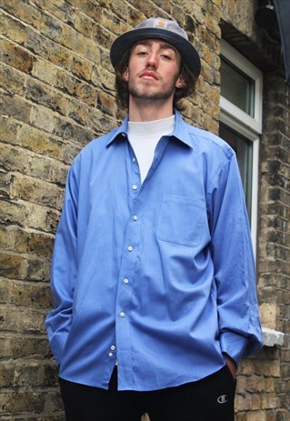 VINTAGE / 90'S / CHAPS (RALPH LAUREN) / BLUE SHIRT