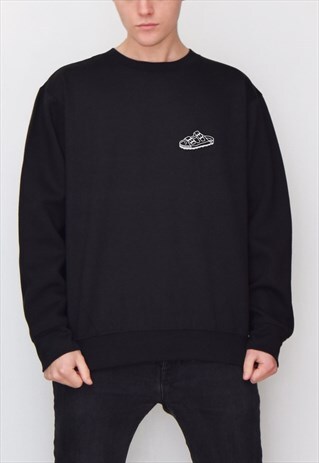 BLACK SANDAL SWEATSHIRT